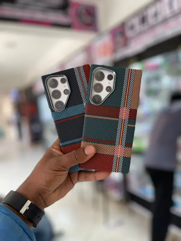 Luxury Fabric-Textured Case 🧵✨