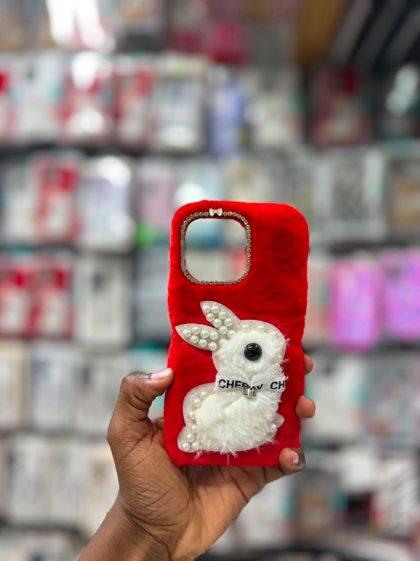 iPhone 13 Pro Max Fluffy Phone Case 🧸💖✨