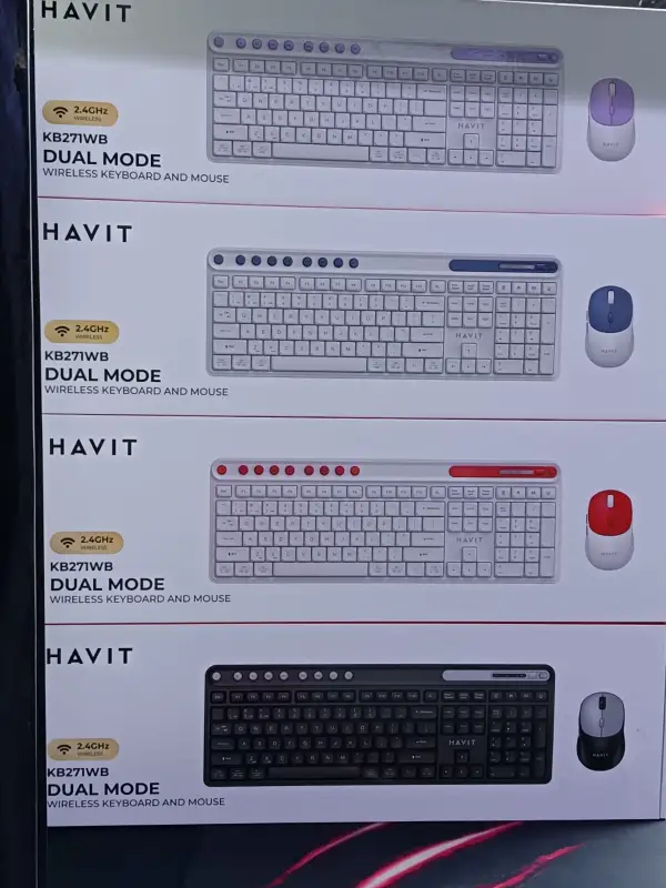 Havit KB271WB Dual Mode Wireless Keyboard and Mouse Combo