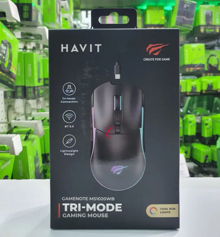 Havit Gamenote MS1020WB Tri-Mode Wireless Gaming Mouse