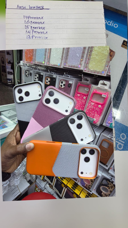 Premium Leather Fabric Case for iPhone 17 Pro Max, 16 Pro Max, 15 Pro Max, 14 Pro Max & 13 Pro Max – Elegant, Comfortable & Protective ✨📱