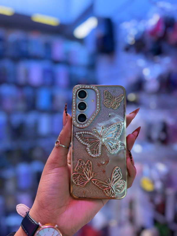 3D Butterfly Glitter Case – Samsung A Series🔥🔥