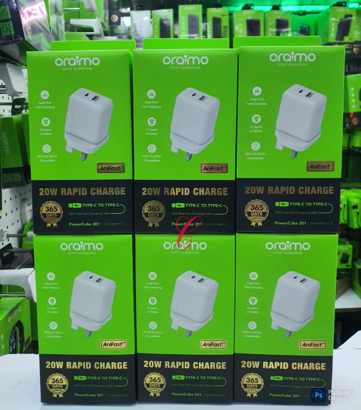 Oraimo PowerCube 201 OCW-5203UCC *20W DUAL PORTS