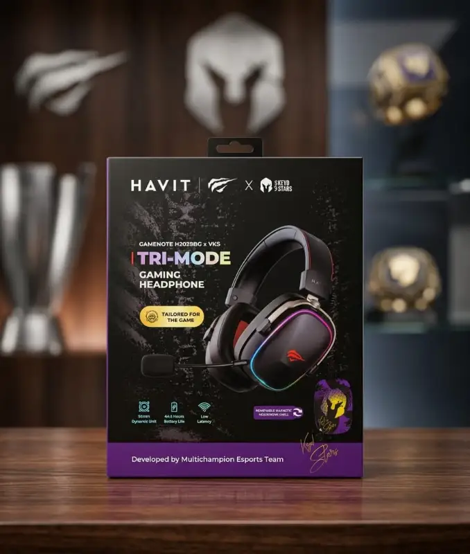 Havit Gamenote H2029BG x VKS Tri-Mode Gaming Headphone