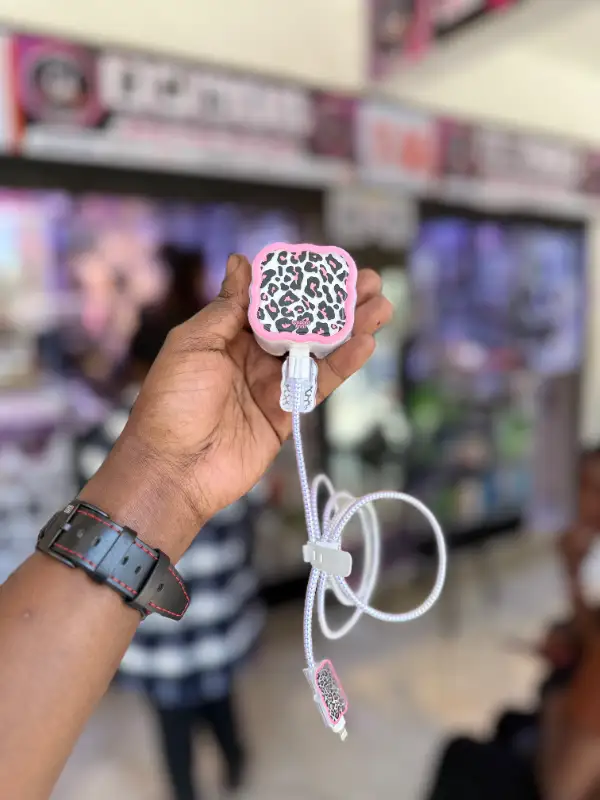 Pink Cheetah Print Charger Protection Kit 💖