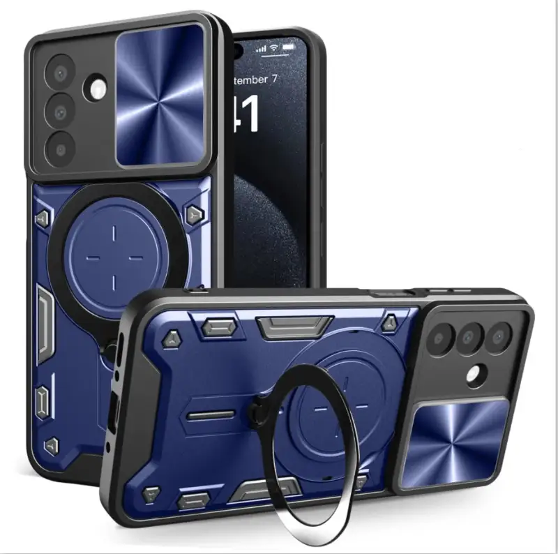 Armor Slide Shield Ring Magnetic Case 🛡️⚡