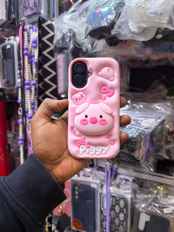 🐷 Piggy 3D Silicone Case for iPhone 16 & iPhone 17