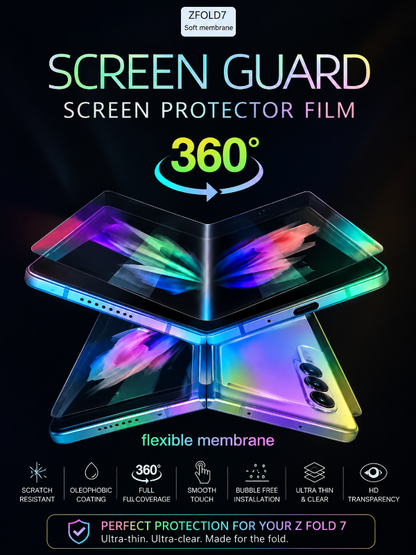 Samsung Galaxy Z Fold 3/4/5/6/7 360° Flexible Screen Protector