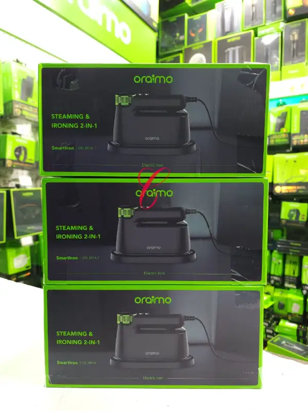 Oraimo Smart Iron OEI-801A 1740W steaming & ironing 2-in-1 electric iron