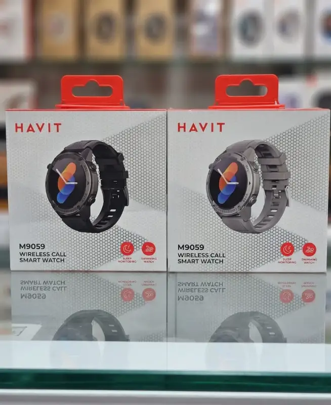 Havit M9059 Wireless Call Smart Watch – Premium AMOLED Display & Independent GPS