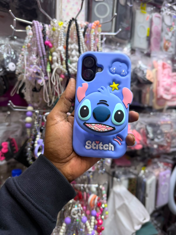 💙 Stitch 3D Silicone Case for iPhone 16 & iPhone 17 Series