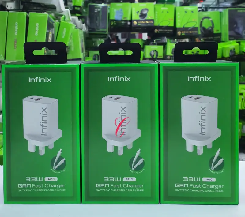 Infinix XC33UK *33W Dual Ports* Gan Fast Charger