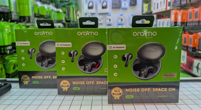 Oraimo SpaceBuds 2 (OTW-631) True Wireless Earbuds – ANC Noise Off, Space On & HeavyBass™