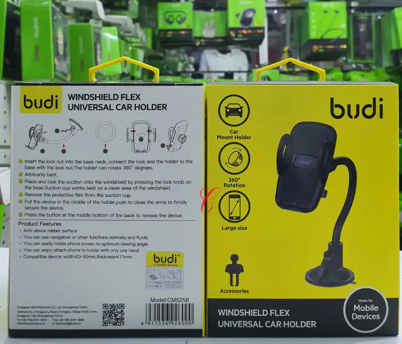 Budi Windshield Flex Universal Car Holder