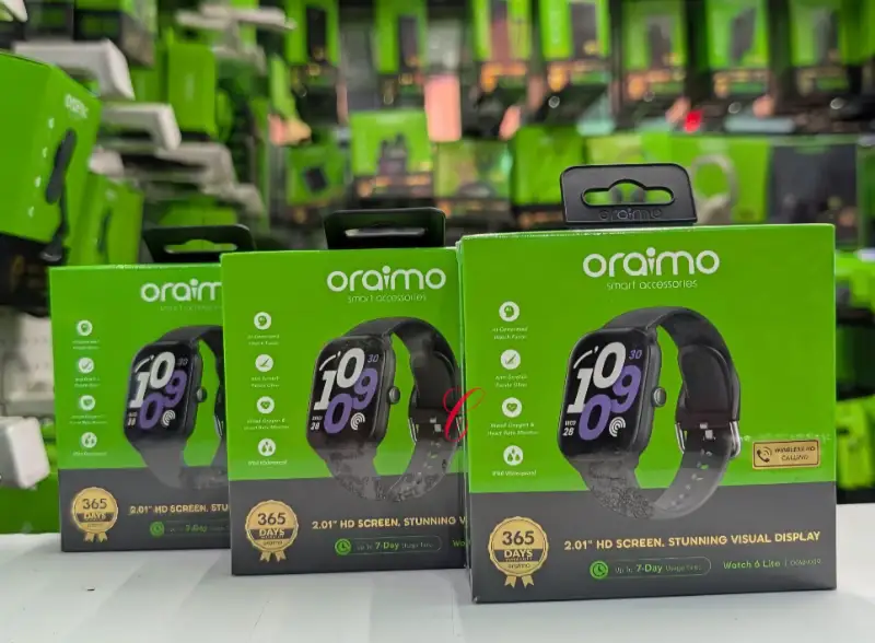 Oraimo Watch 6 Lite 2.01" HD Screen Smartwatch (OSW-809)