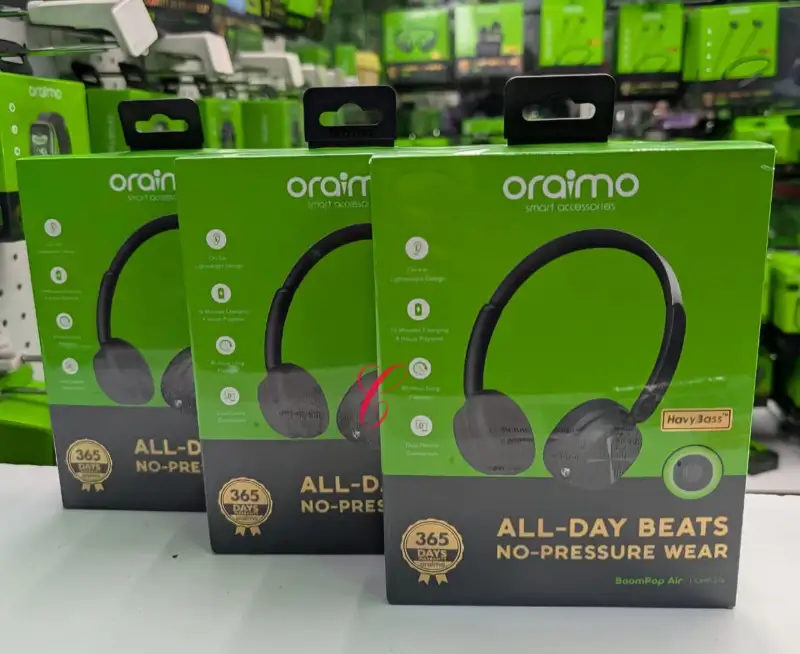 Oraimo BoomPop Air Lightweight On-Ear Wireless Headphones (OHP-316)