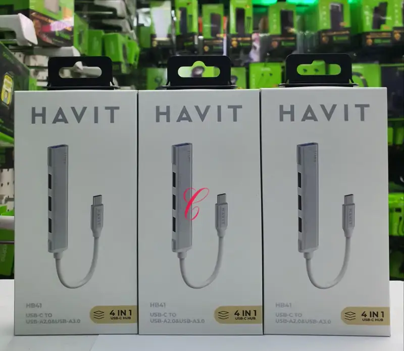 Havit HB41 4-in-1 USB-C Hub (USB-C to USB 2.0 & USB 3.0)