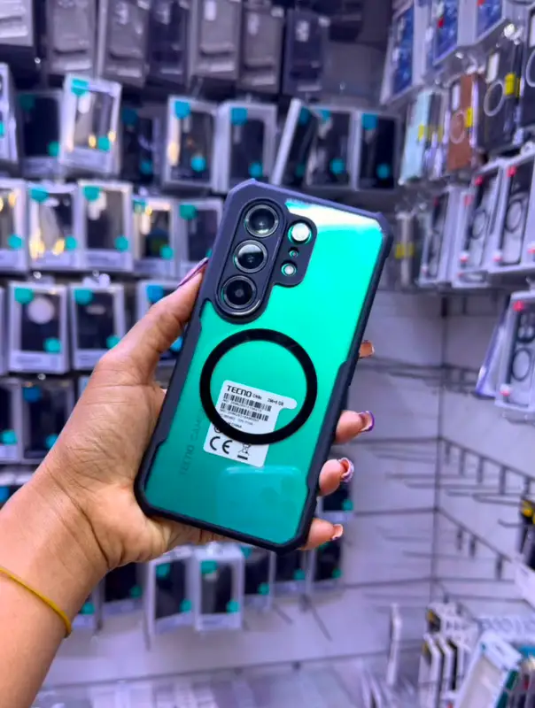 Tecno Camon MagSafe Armor Case — Style Meets Utility! 💚🖤