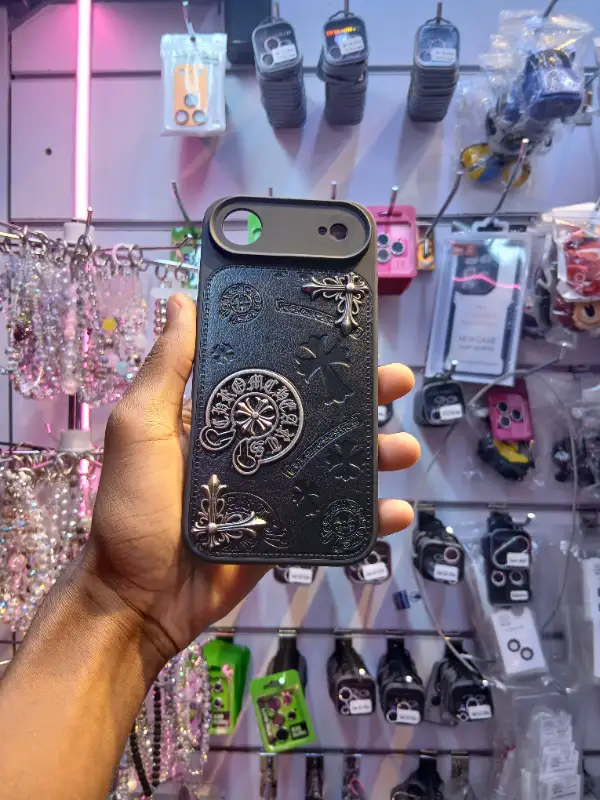 IPhone 17 Air Chrome Hearts Leather-Texture Case