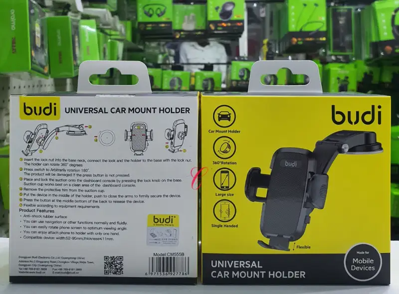 Budi CM555B *universal car mount holder*