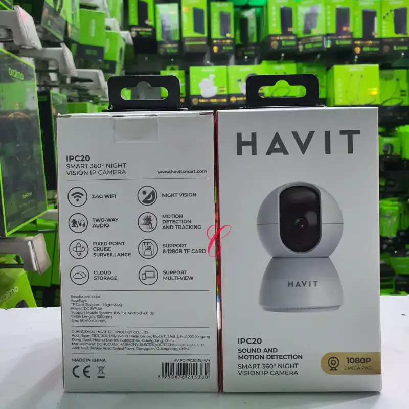 Havit IPC30 Smart 360° 2K 3MP IP Camera (Sound & Motion Detection)
