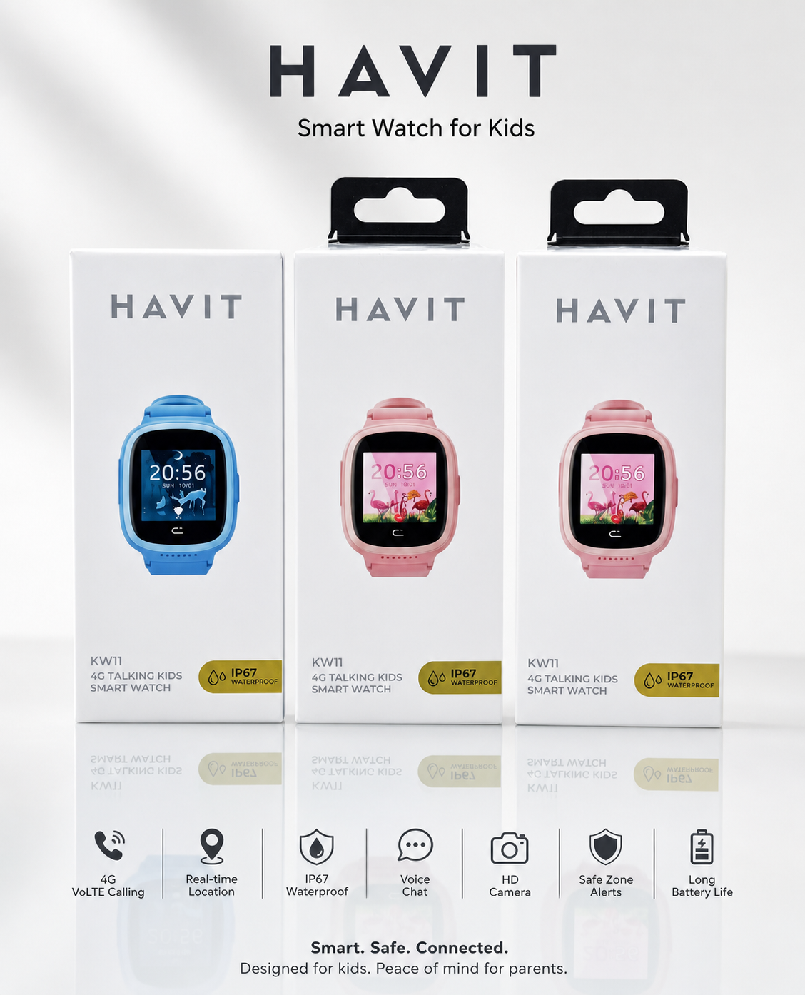 HAVIT 4G Kids Smart Watch (KW11)
