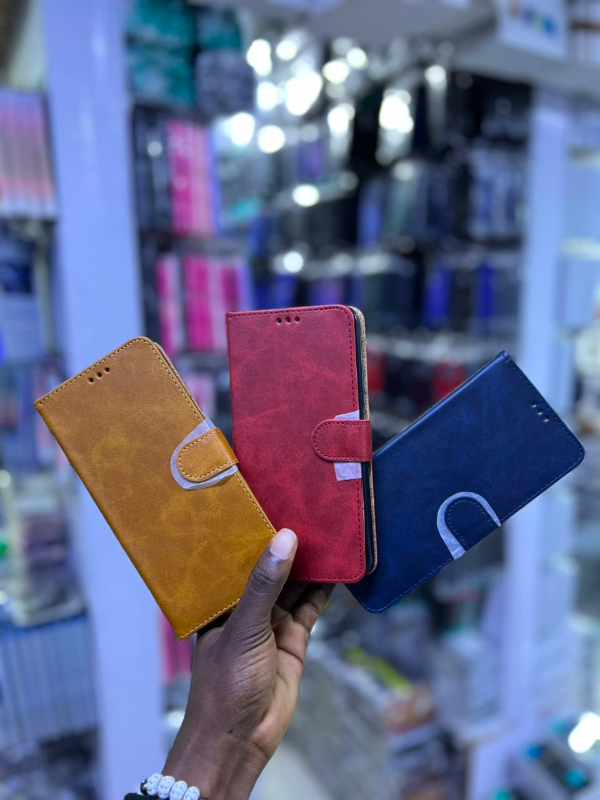 Premium Leather Flip Case For Oppo/Tecno Spark/Tecno Camon/Samsung/iPhone/Vivo/iTel
